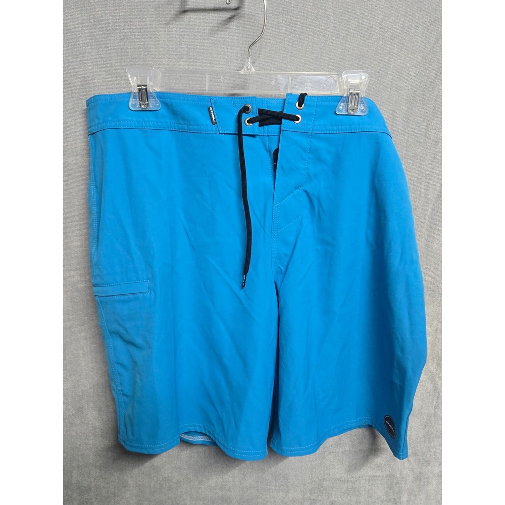 ONeill Hyperfreak Mens Blue Stretch Board Shorts Above The Knee 36